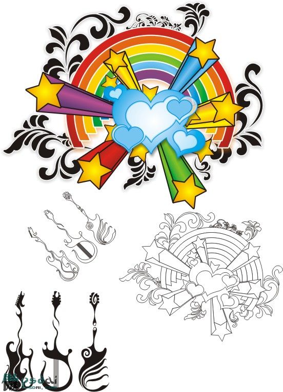 彩虹吉他猜成语_看图猜成语