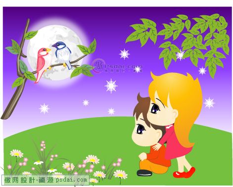 [首发]独特卡通中秋插画矢量图[17张]--以前未发