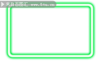 6个荧光边框图片素材打包下载 - 小尺寸美图区