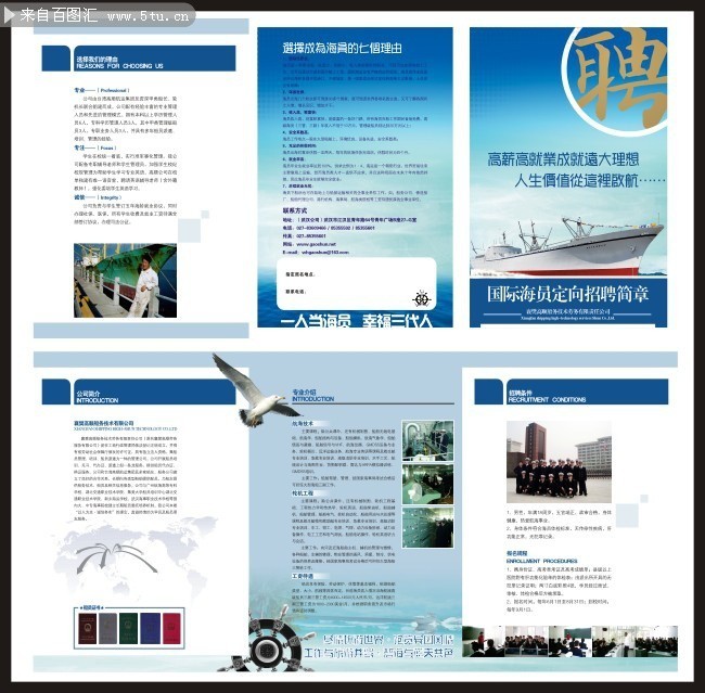 海员招聘宣传展板