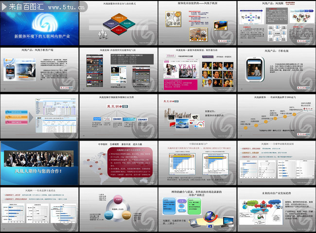 凤凰新媒体宣传介绍ppt作品