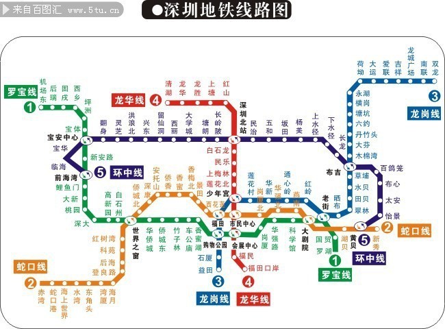 深圳地铁线路图