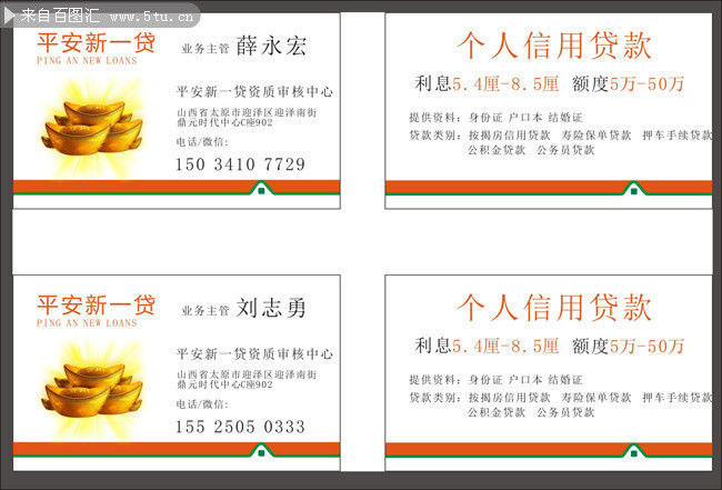 中国平安贷款名片