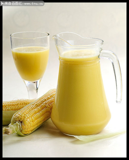 鲜榨玉米汁饮品图片素材