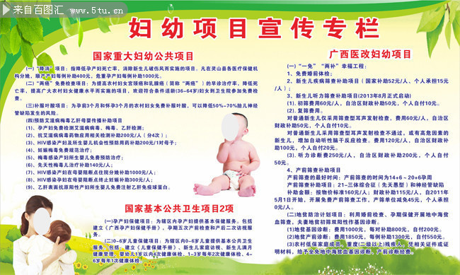 妇幼保健知识宣传栏图片下载