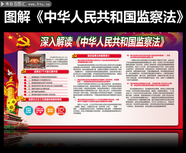 贯彻落实宣传监察法内容板报
