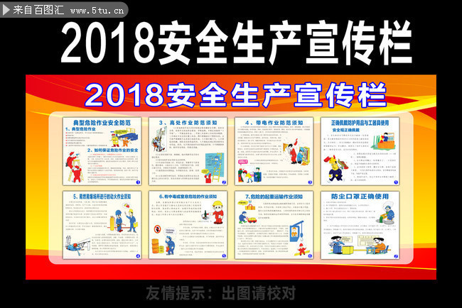 2018安全生产月知识看板