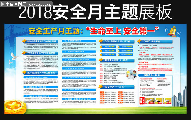 各单位落实2018安全生产月活动主题宣传栏