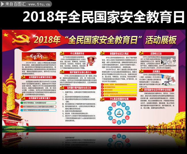 2018国家安全教育日宣传板报素材