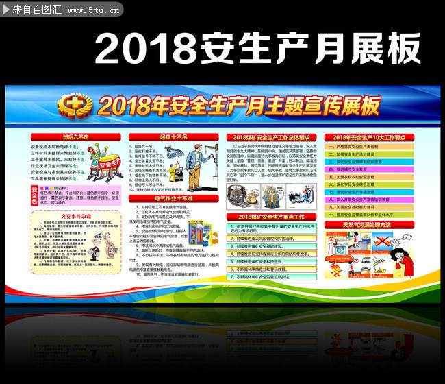 2018安全月宣传资料看板