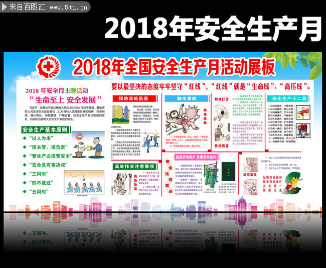 工地安全生产月宣教内容看板