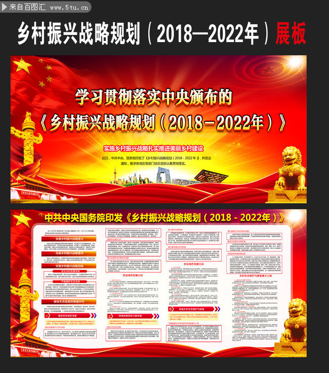 2018-2022乡村振兴战略规划宣传栏