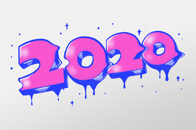 2020艺术字图片