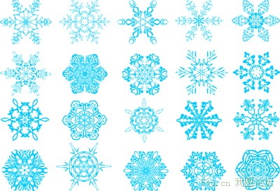 Snowflakes Patterns Vector b.jpg