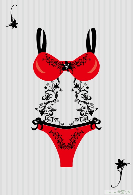 内衣内裤<em>文胸矢量图</em>多款 - 矢量素材下载 - 百图