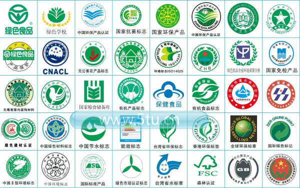 全球绿色认证标志大全_协会认证_标志VI_矢量
