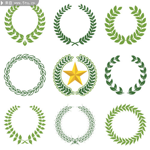 穗徽 徽标设计图案_各类标识_标志VI_矢量素材