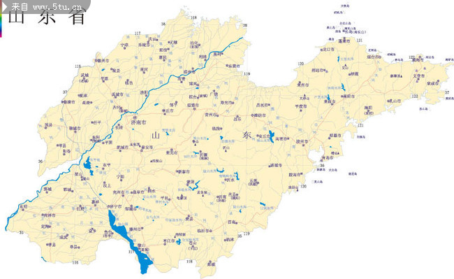 山东省地图_地图集_交通地理_矢量素材_百图
