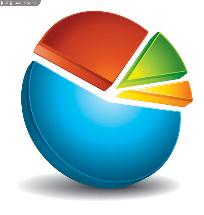 立体数据比例图_其他类_图标图案_矢量素材_