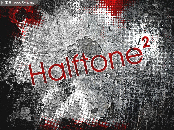 半调网格网纹图案PS笔刷 - 字体|笔刷|滤镜|插件