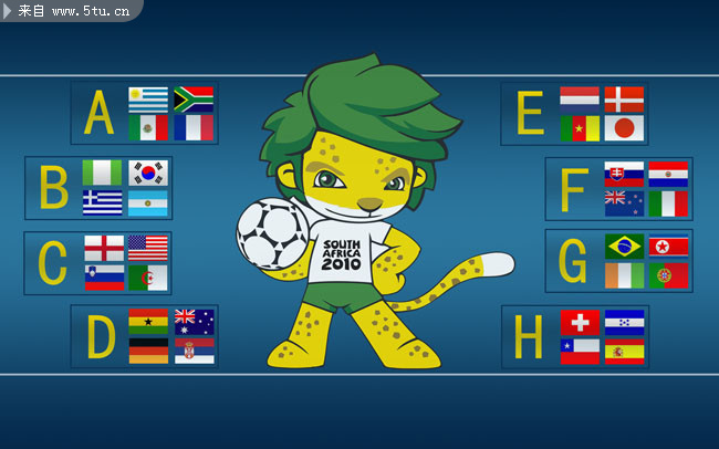 世界杯32支球队国旗_其它PSD_psd分层素材_