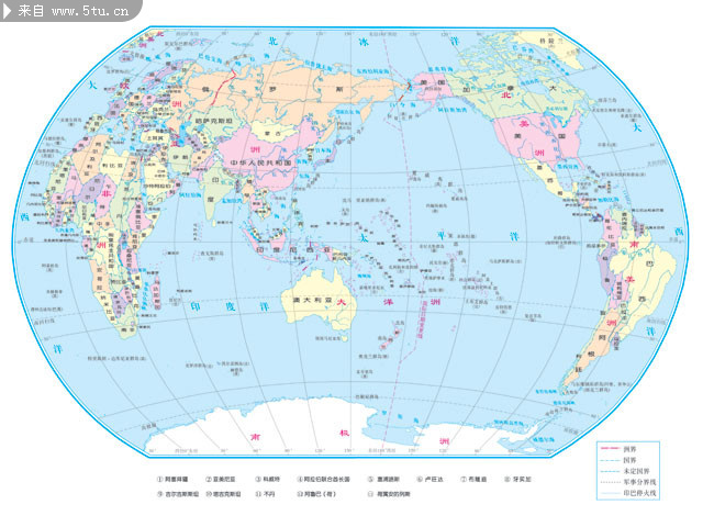 世界地图全图 - PSD分层素材 - 百图汇-设计百