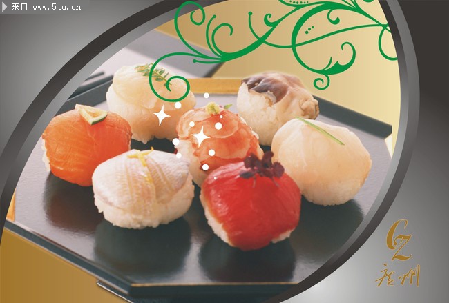 刚拍的寿司图片 美食图片大全_糕点小食品_餐