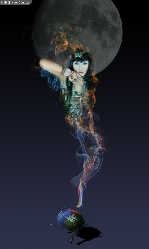 精品PS合成作品 阿拉丁神灯源文件 - PSD分层