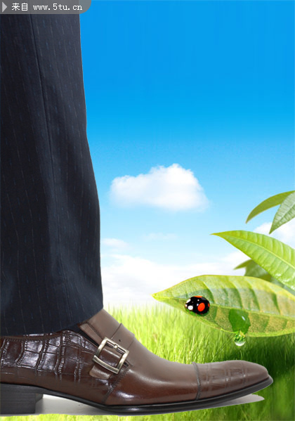 中国人的品牌圣龙皮鞋灯箱广告 - PSD分层素材