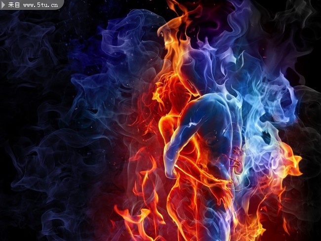 彩色烟雾图片 火焰高清素材