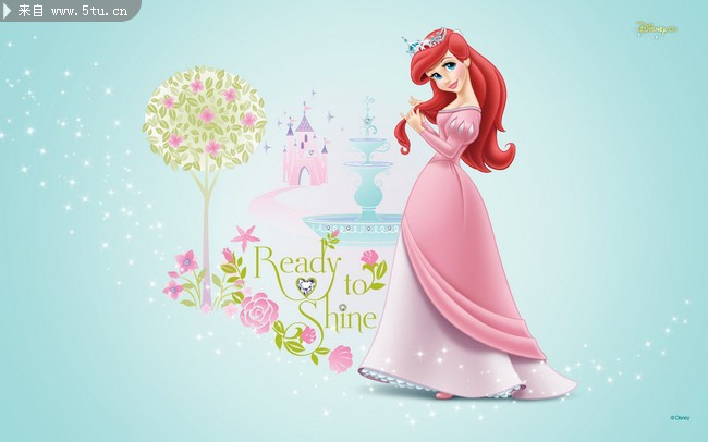 漂亮的迪斯尼公主可爱卡通壁纸1680X1050. -