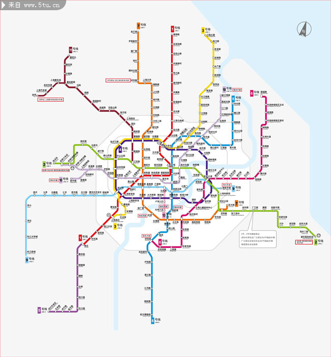 上海地铁线路图 发车时刻表