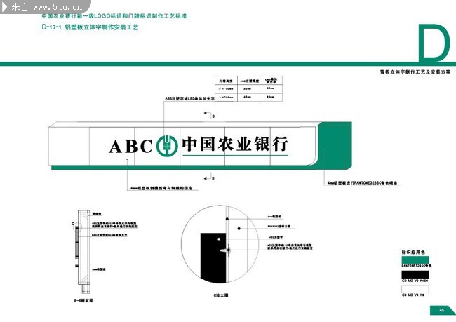 中国农业银行VI模板 LOGO与门牌标识系统