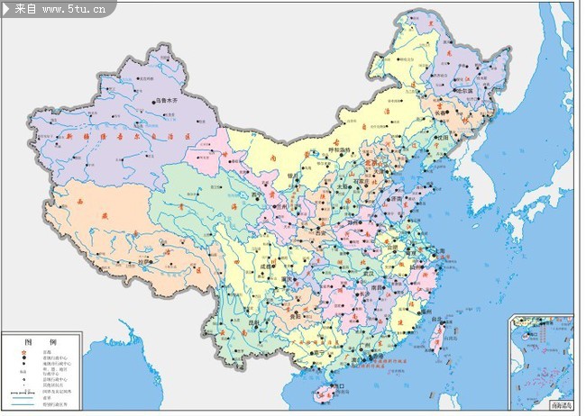 中国矢量地图源文件
