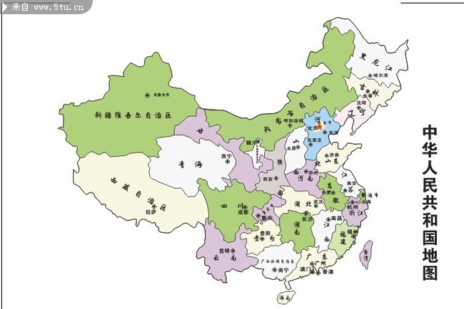中国地图矢量图下载_地图集_交通地理_矢量素材_百图汇