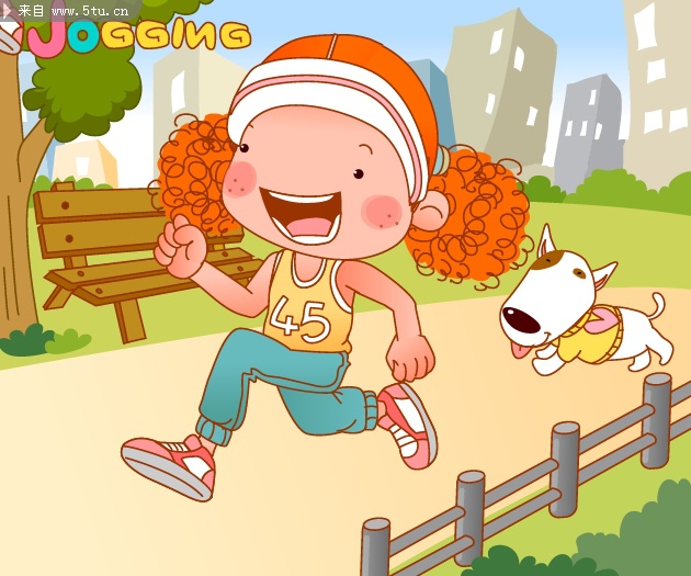 小女孩洗衣服图片_卡通人物_矢量人物_矢量素