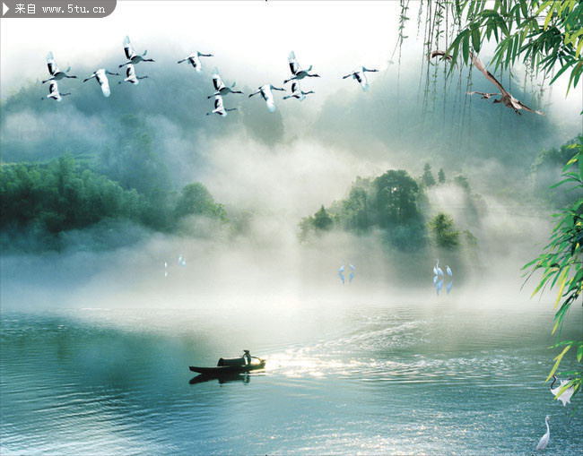 唯美自然风景山水图