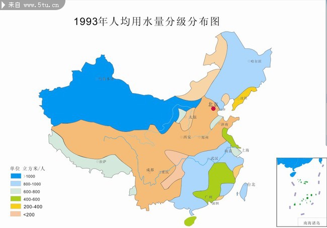 中国水资源专题地图.cdr图片