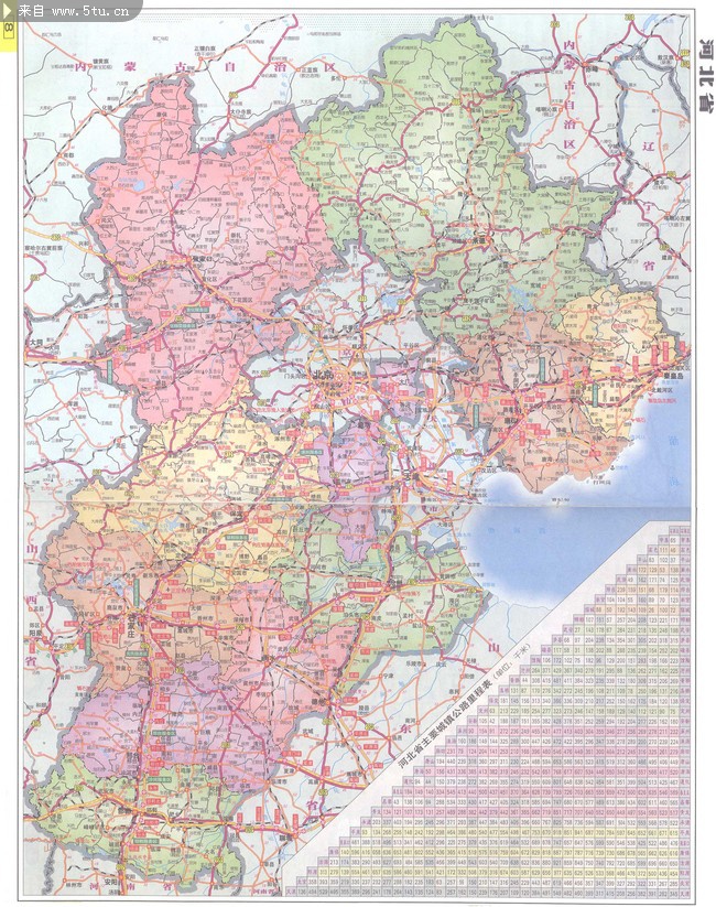 河北地图全图 中国河北省交通地图_地图集_交