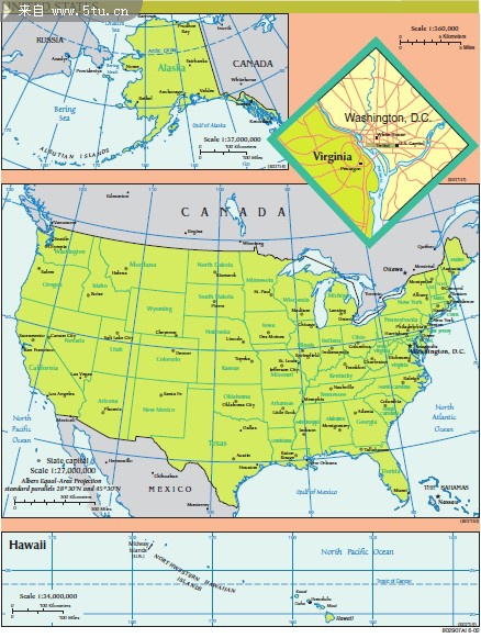 美国地图 高清 pdf