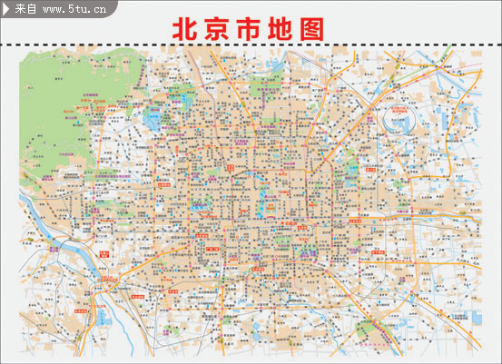 北京市地图矢量图