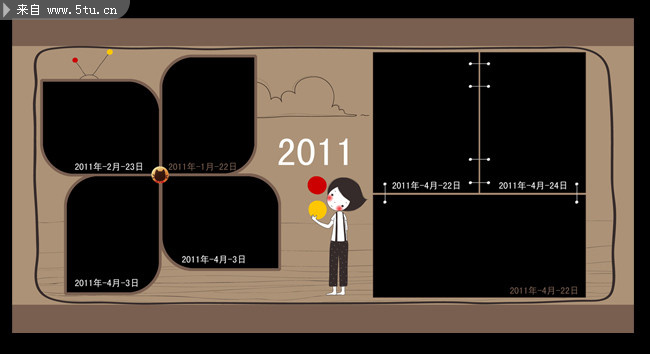 宝宝成长纪念册模板 2012相册模板