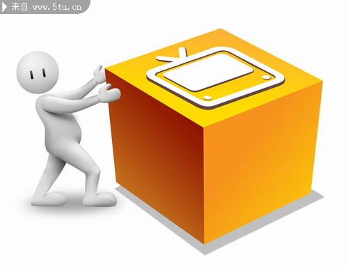 推箱子的3D小人 _其它_人物大图_稀有高精图