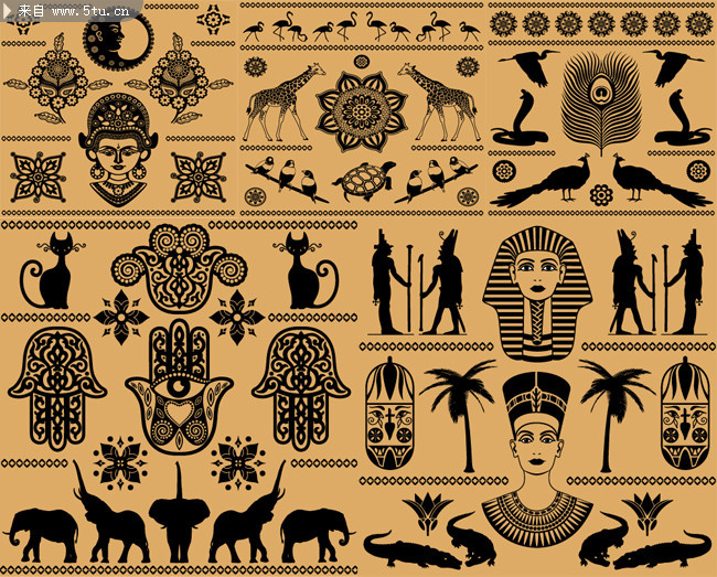 古埃及花纹设计