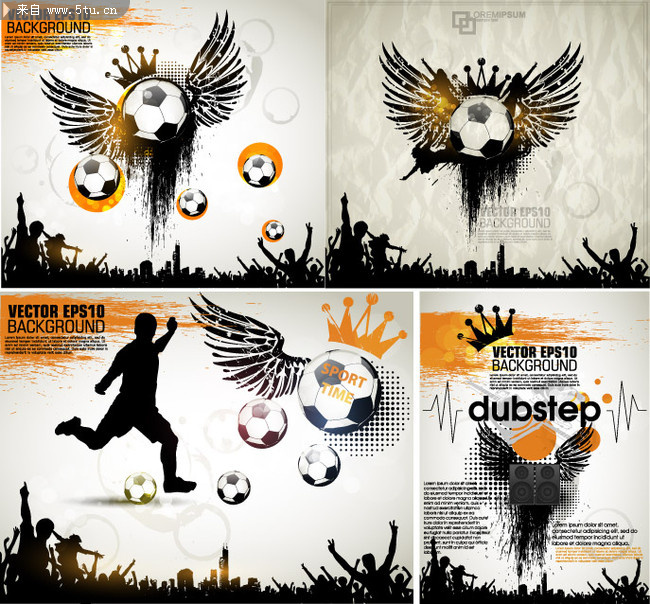 足球海报素材 运动衫印花图案_运动人物_运动