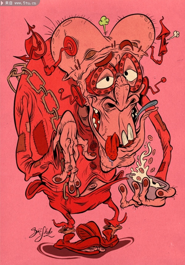 漫画的夸张表现手法 - 原创设计作品发布区 - 百