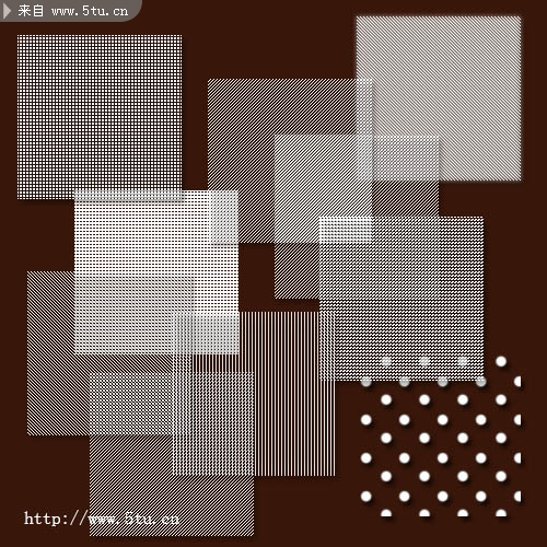 白色方格子图案抽丝ps填充 - 字体|笔刷|滤镜|插