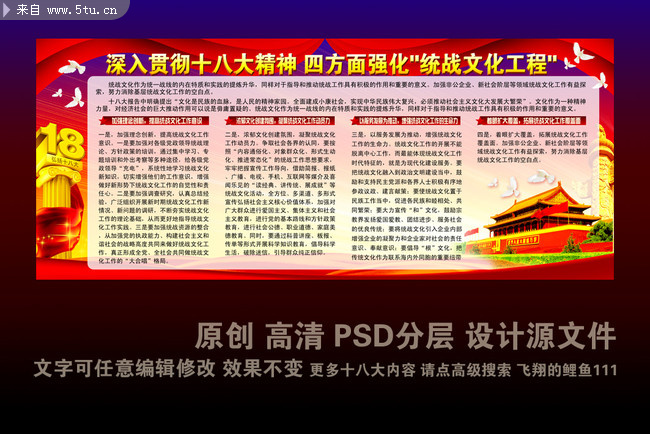 深入贯彻十八大精神展板 十八大内容摘要板报