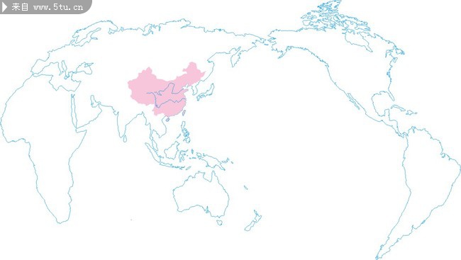 线框世界地图矢量素材
