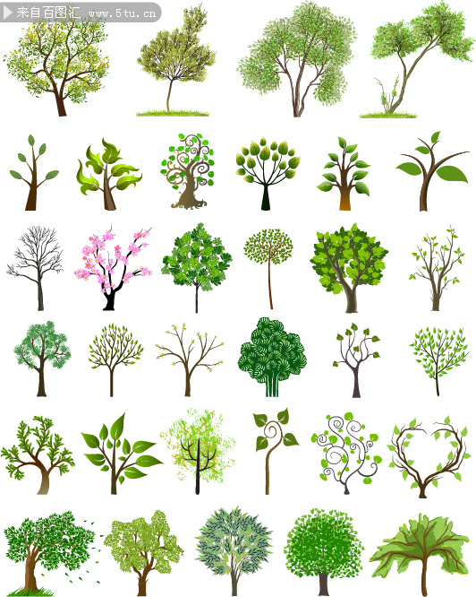 手绘墙画树图片大全_手绘墙画树图片下载